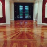 cool-interesting-design-of-large-room-space-with-white-wall-red-wall-painting-black-wooden-color-design-most-popular-hardwood-floor-colors-awesome-cool-wonderful